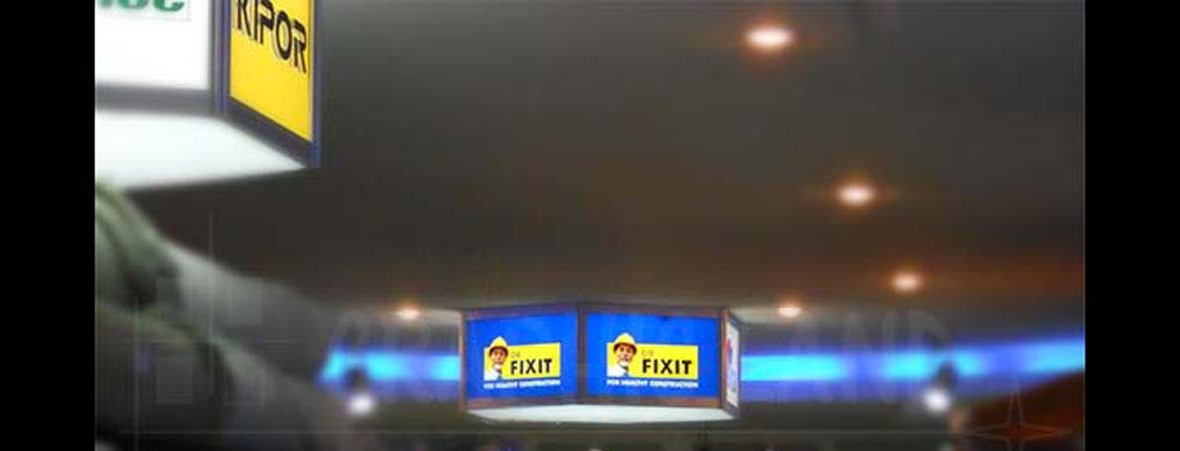 enseignes suspendues