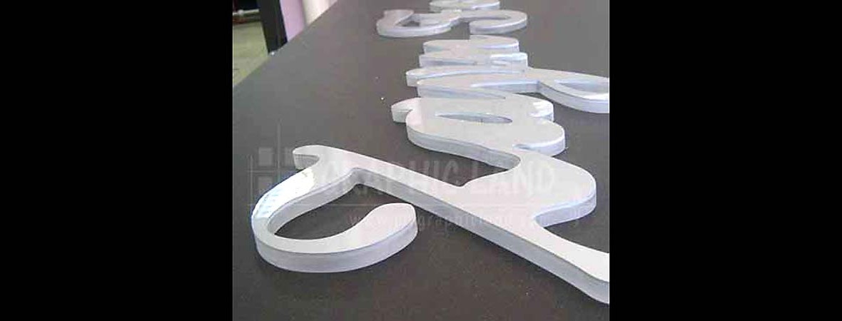 Lettres découpées acrylique