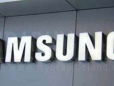 Enseigne lettres lumineuses Samsung