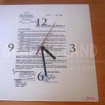 horloge publicitaire