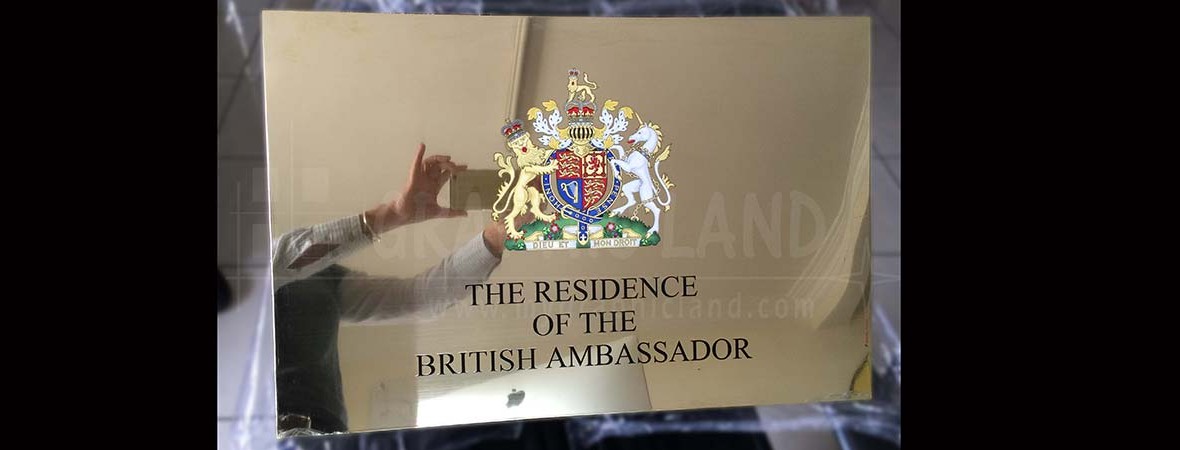 impression sur cuivre, Ambassade Royaume Uni