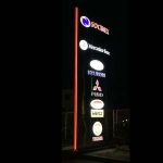 Totem Socimex de nuit